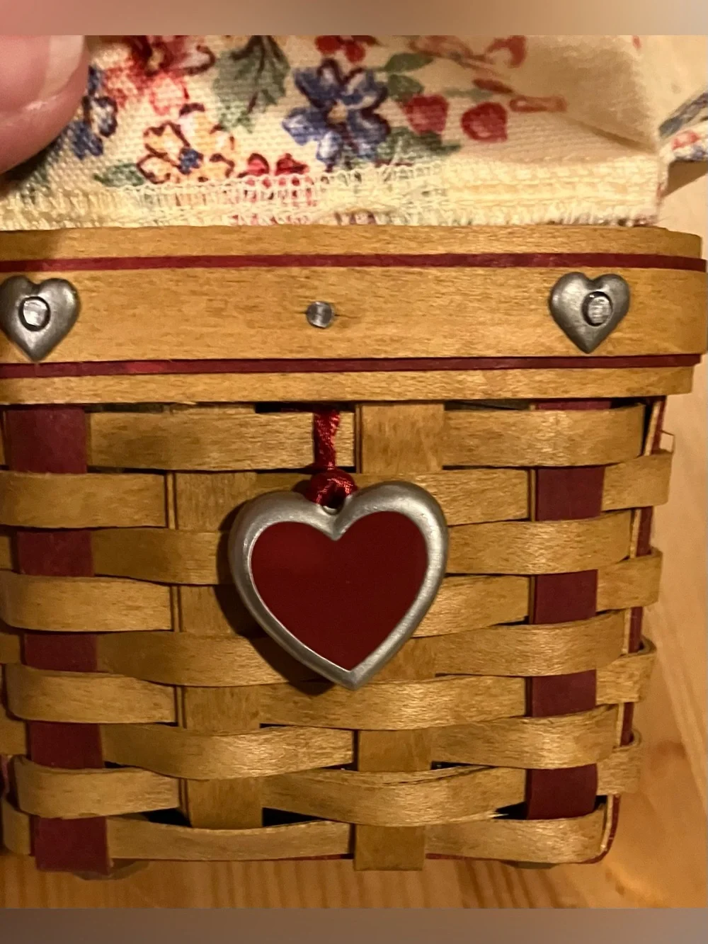 NEW Longaberger Set of 2 Longaberger Small Sweetest Basket & Valentine Scented